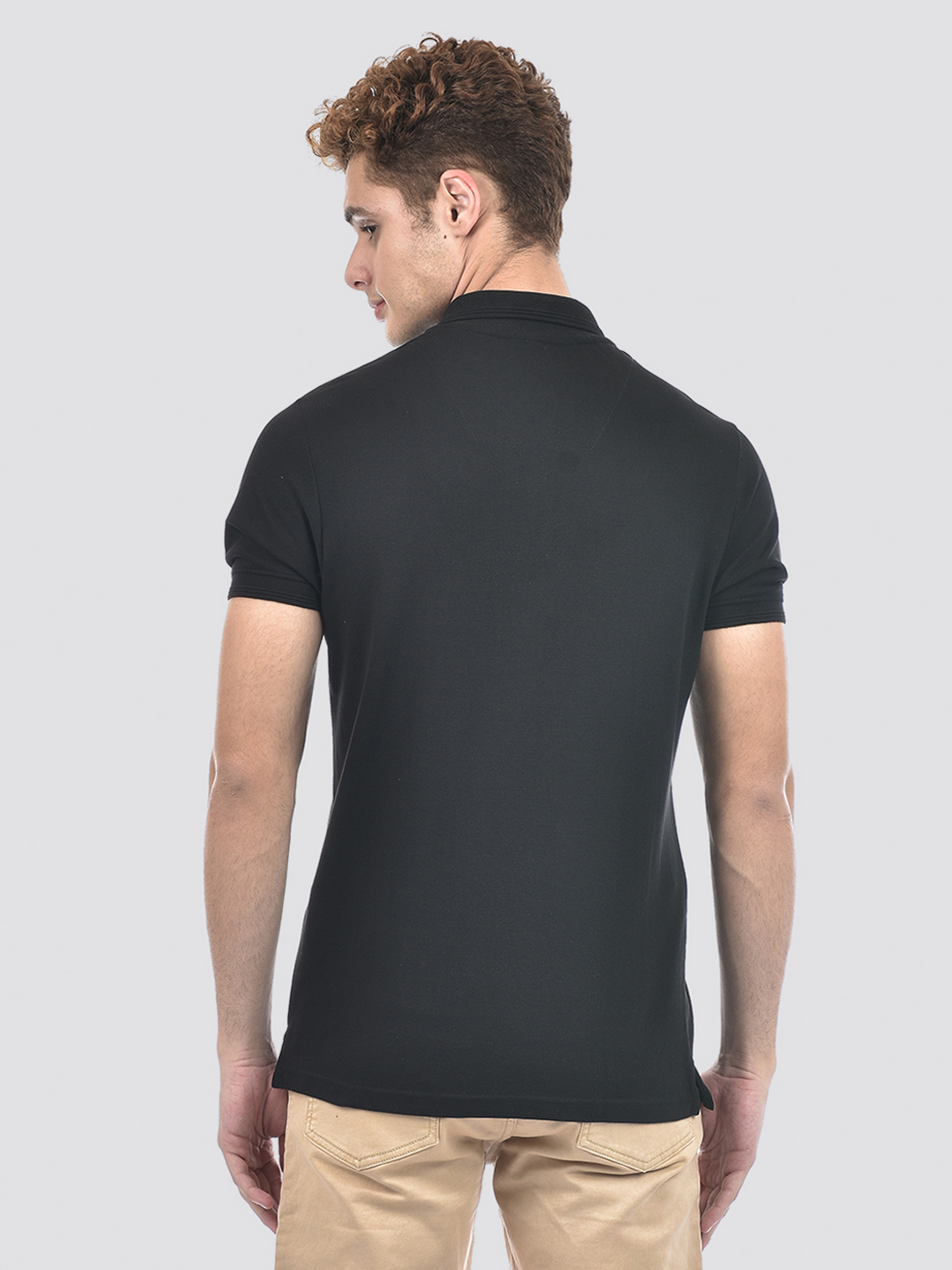 Numero Uno Men Black Polo T-Shirt